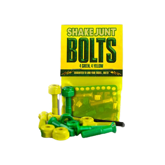 this is an image of Shake Junt Bolts 4 Yellow/4 Green