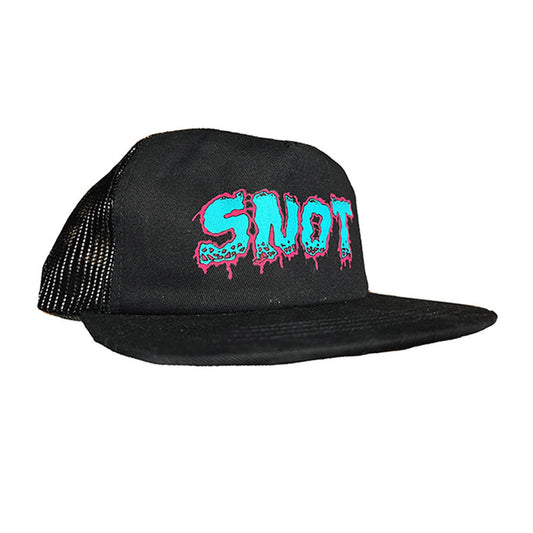 this is an image of Snot Wheels Logo Meltdown Trucker Hat