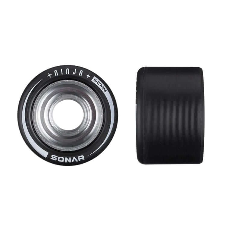 this is an image of Sonar Wheels “Ninja Speed” Black 62x43mm 94a 4pk