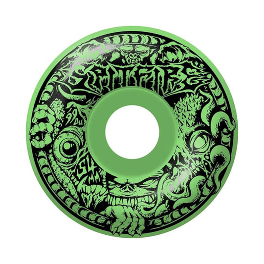 this is an image of Spitfire Wheels Formula 4 Radial Full Demongate Glow