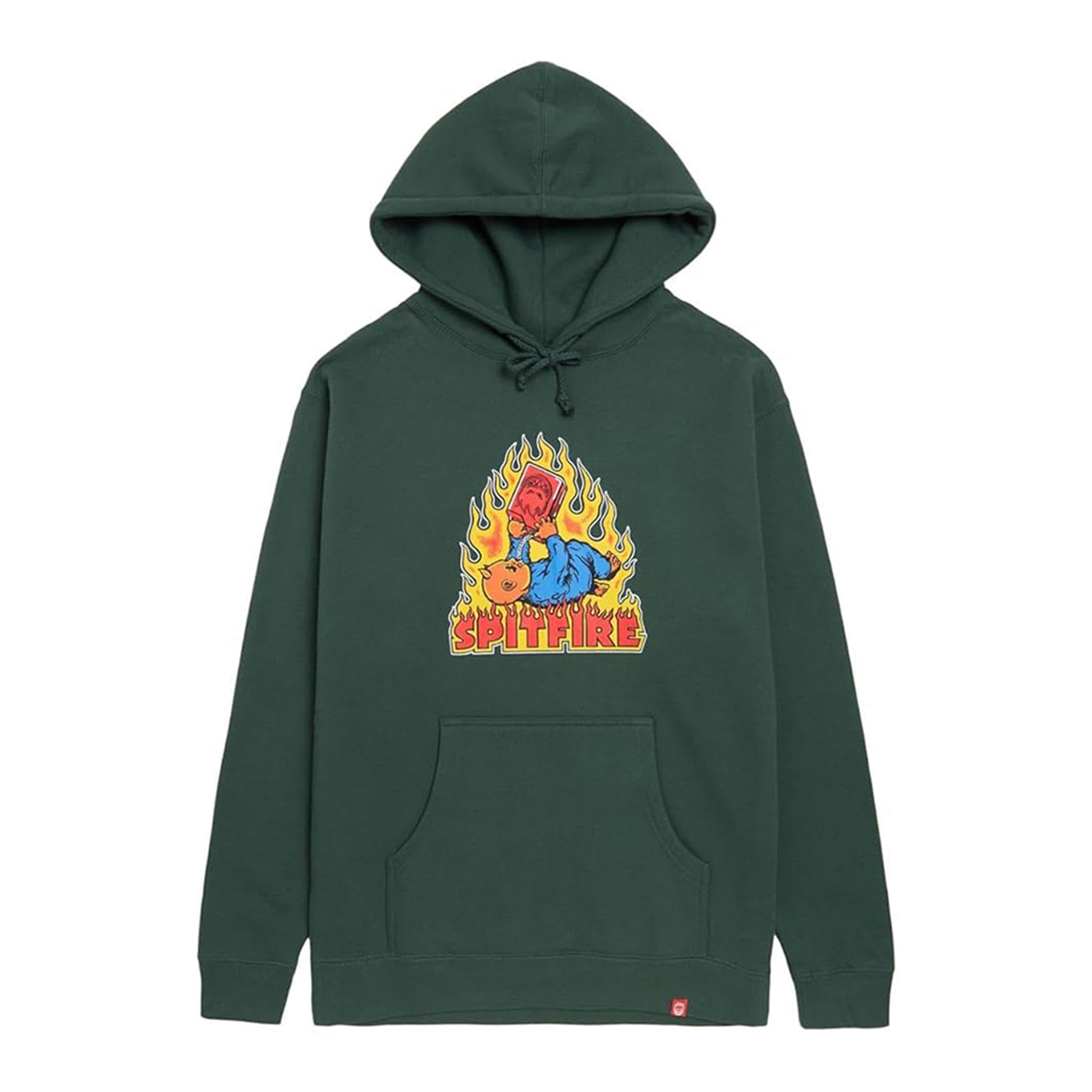 this is an image of Spitfire Demon Seed Alpine Green Hooded Sweatshirt