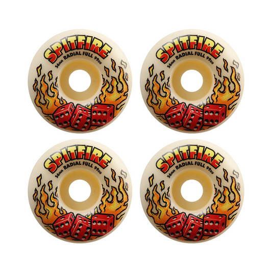 this is an image of Spitfire Formula 4 Wheels Hot Hand Radial Full 99du