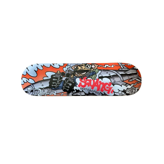 this is an image of Squang Skateboard Deck “Bomber Bear”