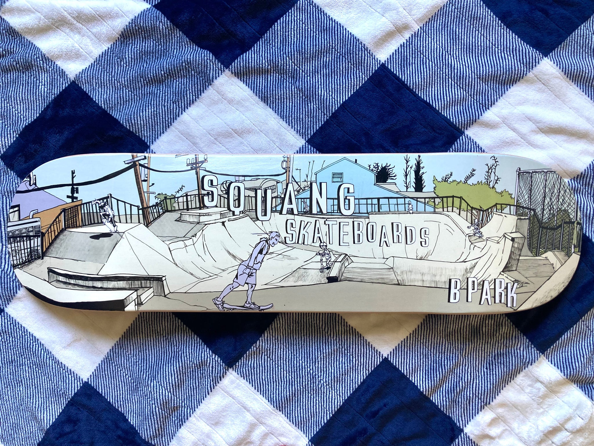 this is an image of Squang Skateboards