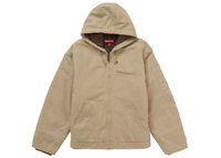 this is an image of Supreme x Thrasher Hooded Work Jacket