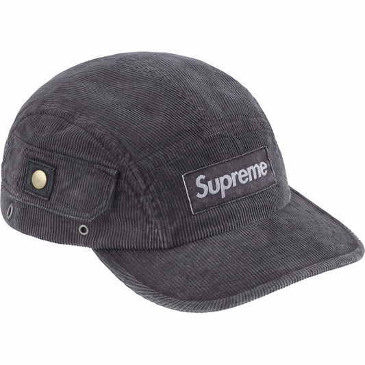 this is an image of Supreme Corduroy Pocket Camp Cap