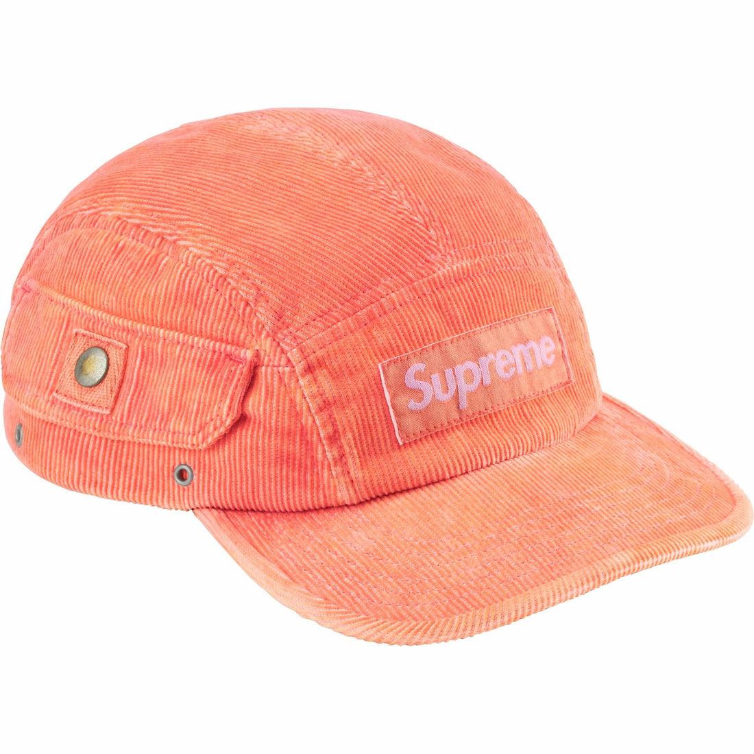this is an image of Supreme Corduroy Pocket Camp Cap