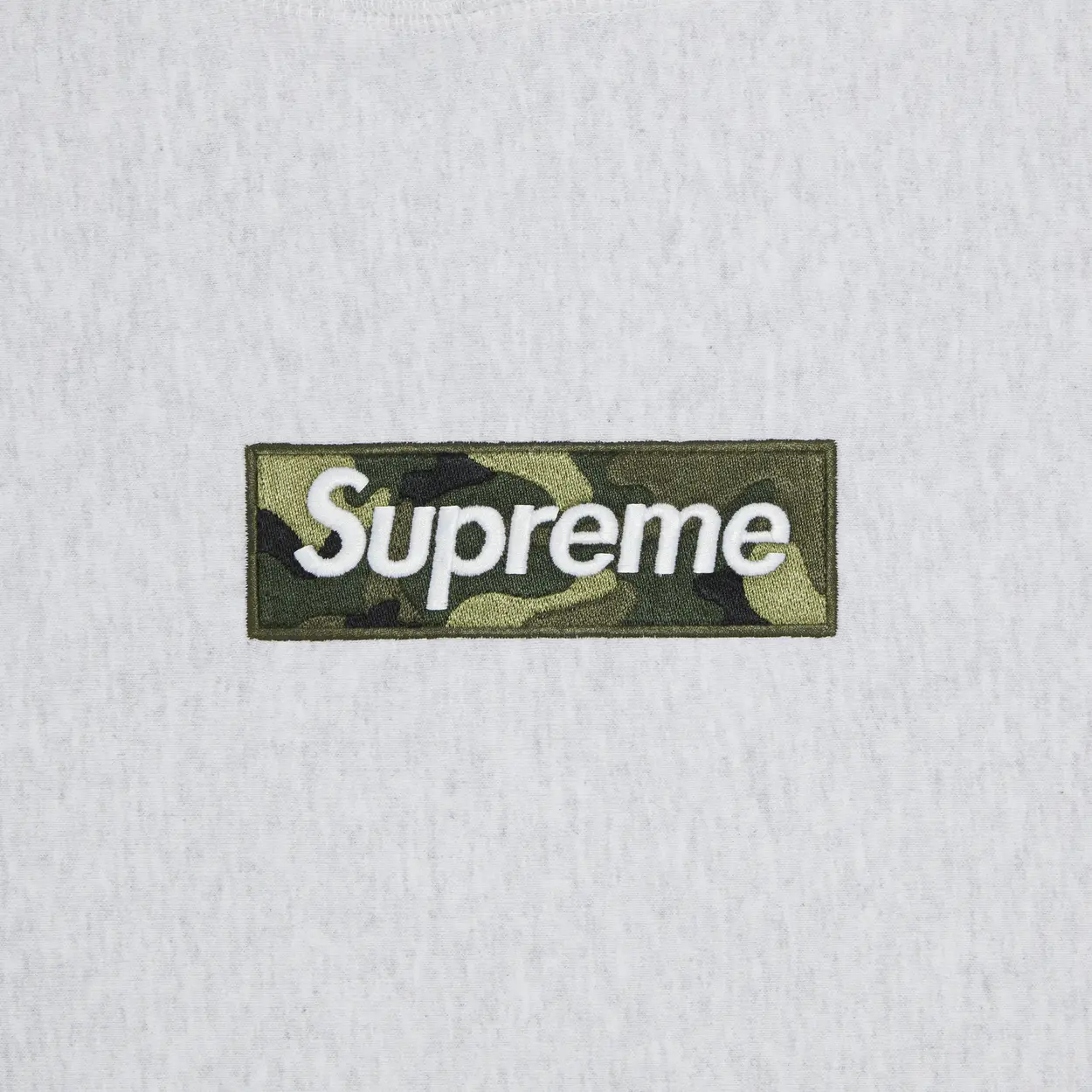 this is an image of Supreme Camo Box Logo Hoodie