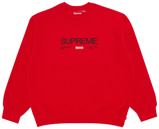 this is an image of Supreme Sweater "Established Logo"