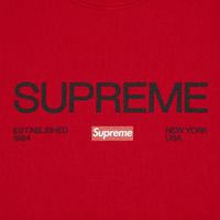 this is an image of Supreme Sweater "Established Logo"