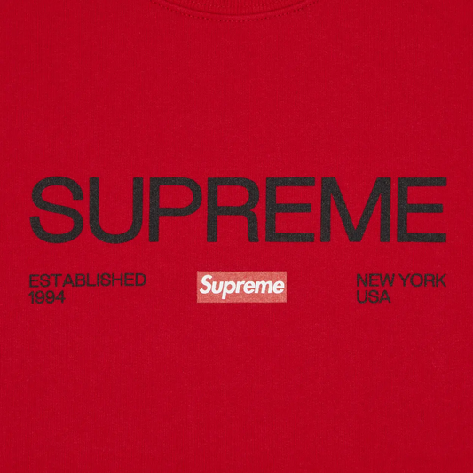 this is an image of Supreme Sweater "Established Logo"