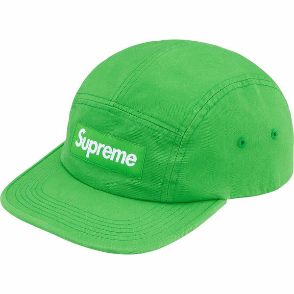 this is an image of Supreme Washed Chino Twill Camp Cap
