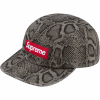 this is an image of Supreme Washed Chino Twill Camp Cap