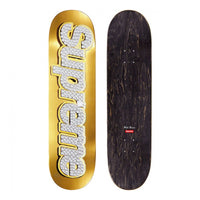 this is an image of Supreme Bling Box Logo Skateboard Deck