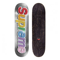 this is an image of Supreme Bling Box Logo Skateboard Deck