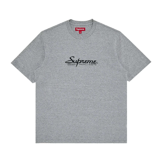 this is an image of Supreme “Contact” SS Tee Heather
