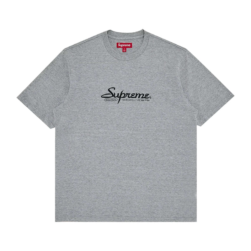 this is an image of Supreme “Contact” SS Tee Heather