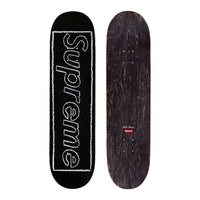 this is an image of Supreme Kaws Chalk Logo Skateboard Deck