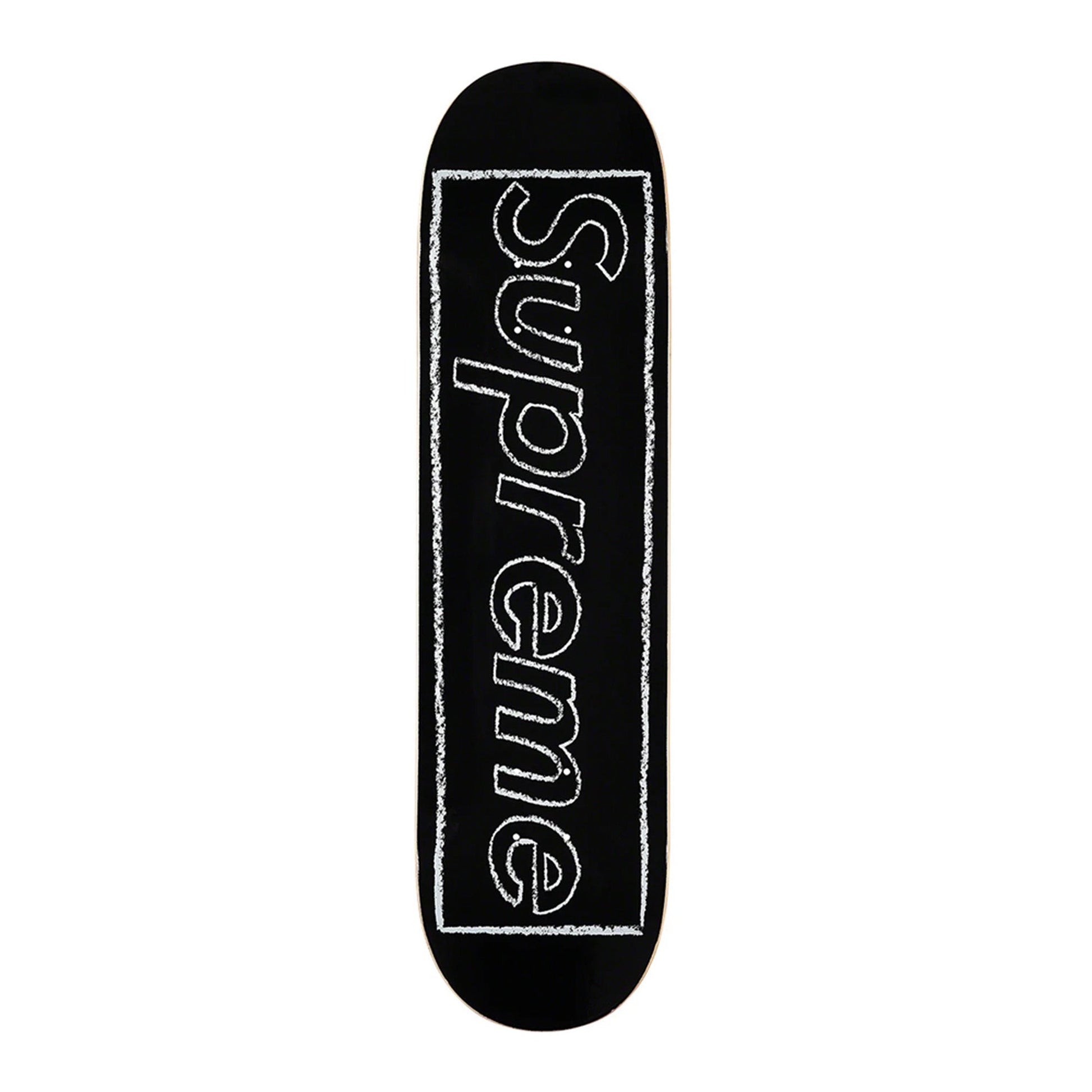 this is an image of Supreme Kaws Chalk Logo Skateboard Deck