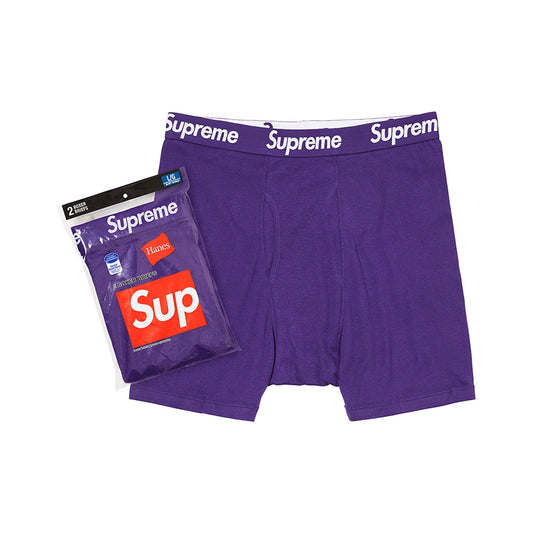 this is an image of Supreme x Hanes 2 Boxer Briefs