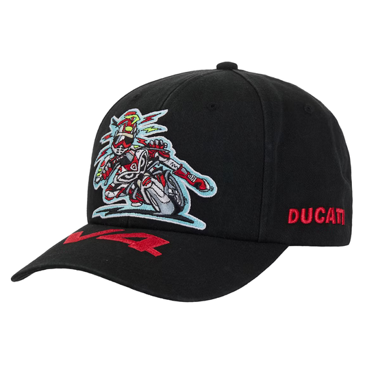 this is an image of Supreme x Ducati 6 Panel Hat