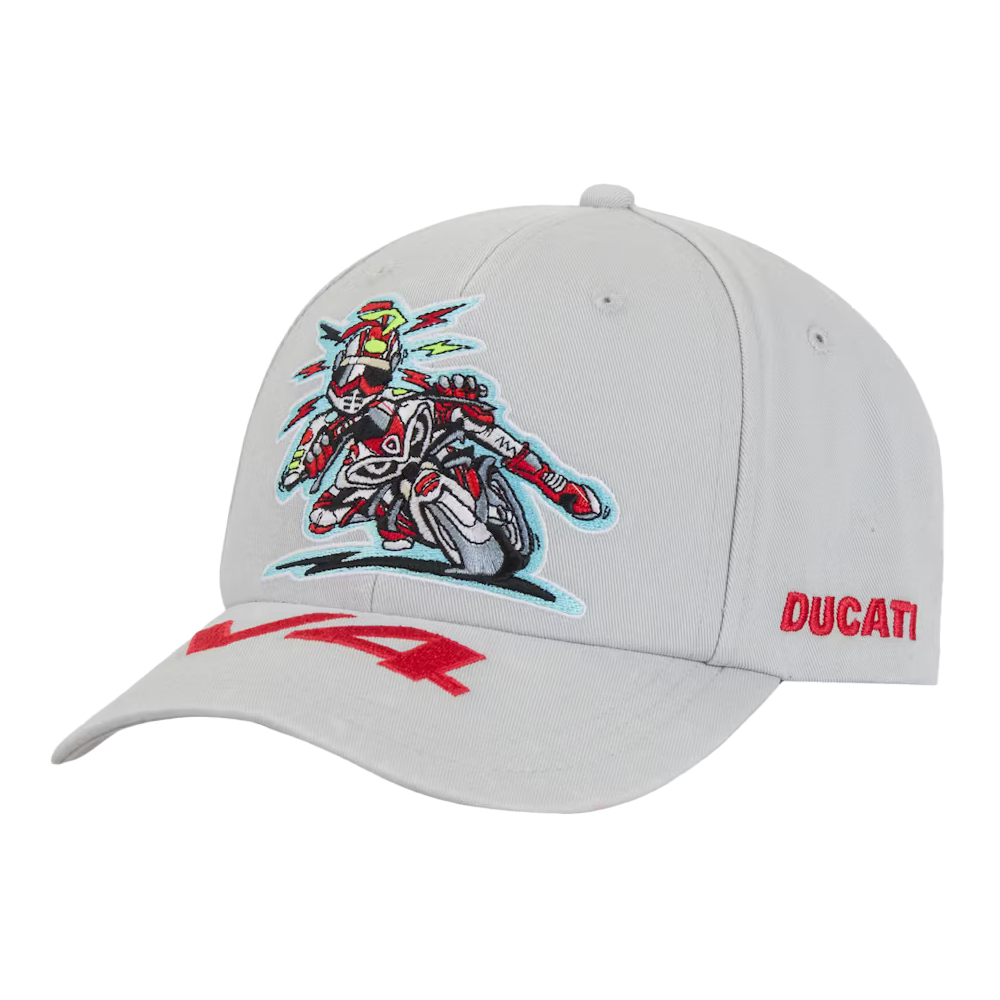 this is an image of Supreme x Ducati 6 Panel Hat