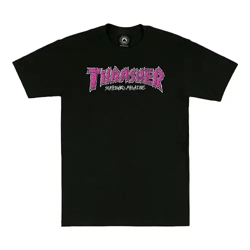 this is an image of Thrasher SS Tee Brick Black