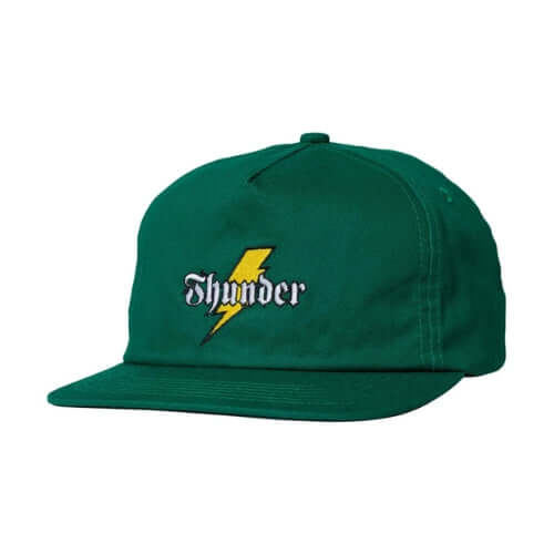 Thunder Bolt Script SnapBack Hat Teal