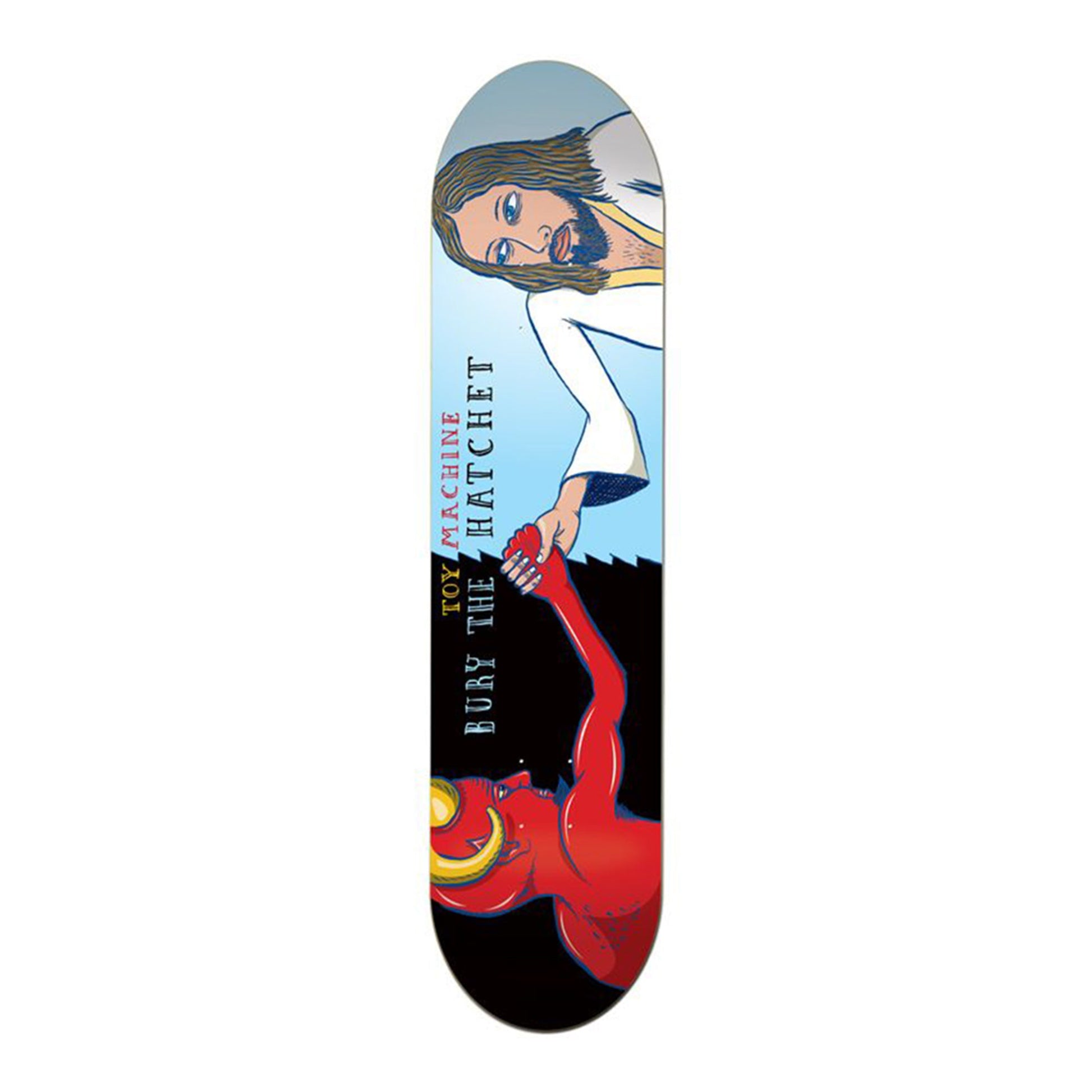 this is an image of Toy Machine Skateboard Deck Bury The Hatchet