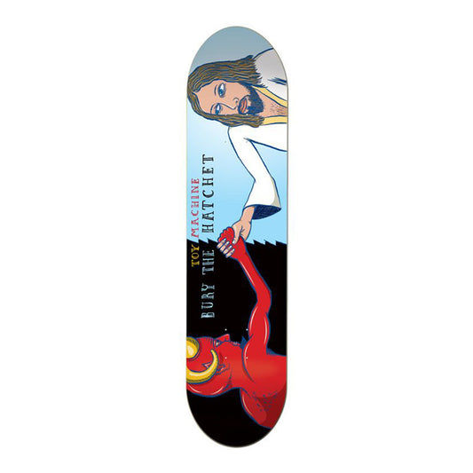 this is an image of Toy Machine Skateboard Deck Bury The Hatchet