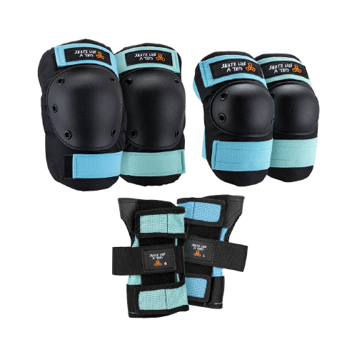 this is an image of Triple 8 Savers Series 3 pack Pads Skate Like a Girl