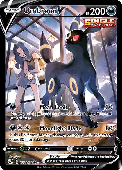 this is an image of PSA 10 Umbreon V #TG22