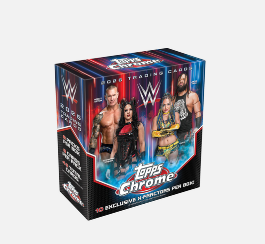 WWE Topps Chrome Mega Box Factory Sealed with X-Fractor Parallels