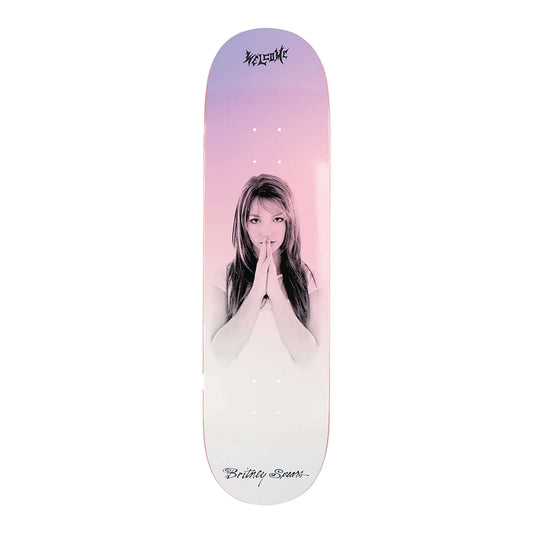 this is an image of Welcome Skateboard Deck Brittney Spears Believe 8.25