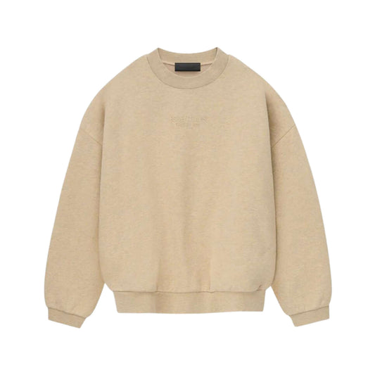 this is an image of Essentials Fear of God Crewneck Sweater “Gold Heather”