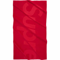 this is an image of Supreme Towel Tonal Logo